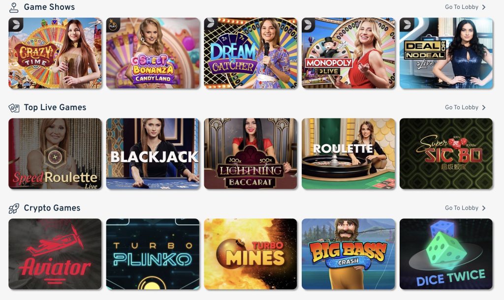 Cryptorino Crypto Casino Site